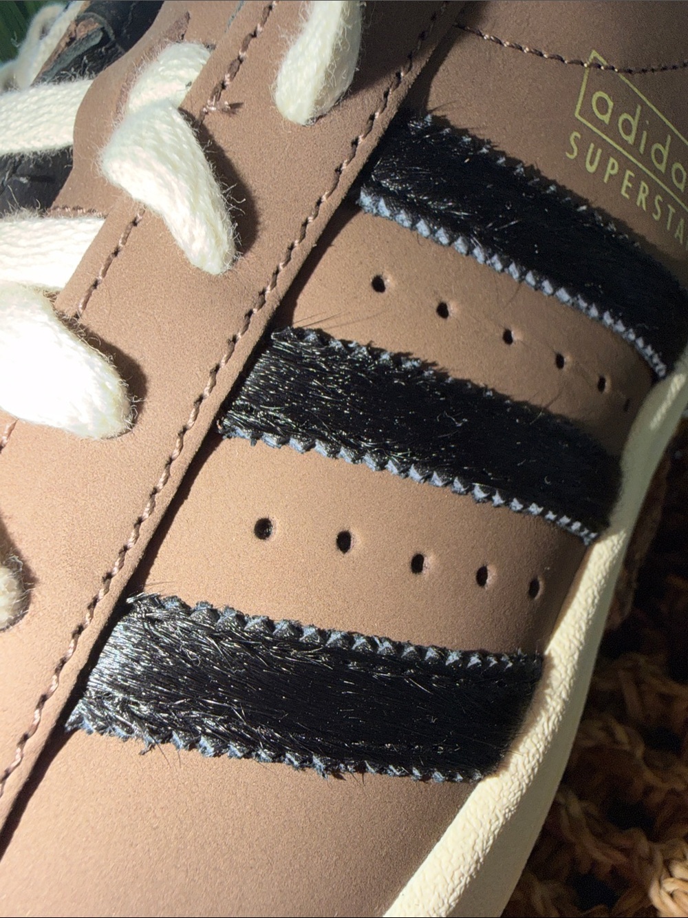 adidas Superstar Vintage Sneakers Brown Black Cream Women’s 7 Men’s 6 NWT - Picture 7 of 10